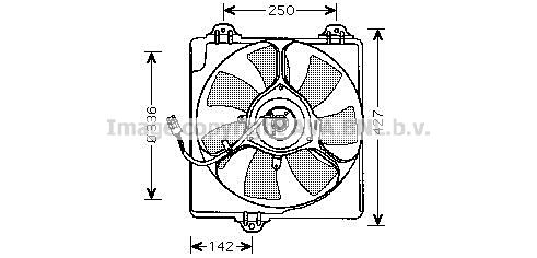 AVA QUALITY COOLING Tuuletin, moottorin jäähdytys TO7547